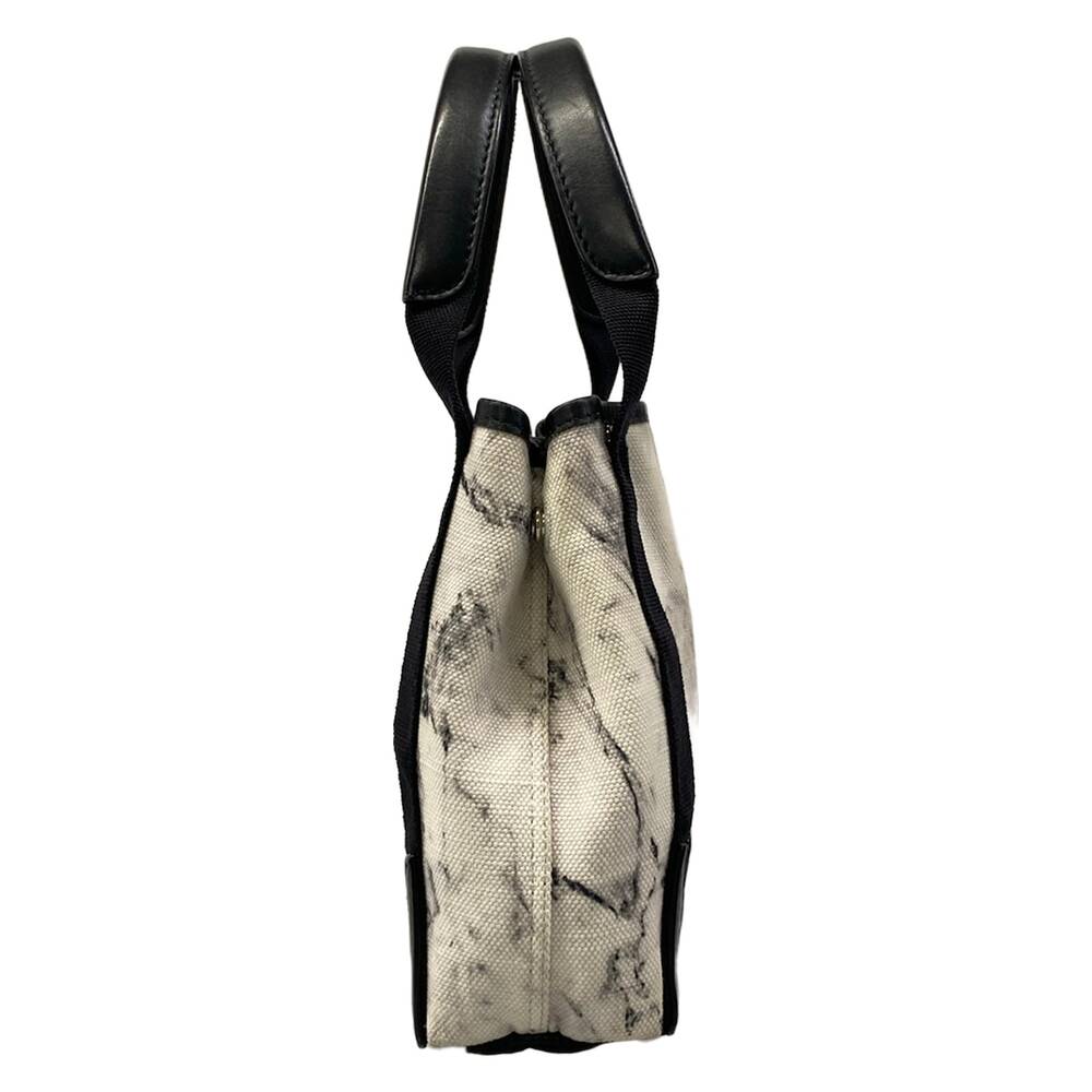 Balenciaga Navy Cabas XS Tote Bag 390346 White Black Canvas Leather - Picture 4 of 15